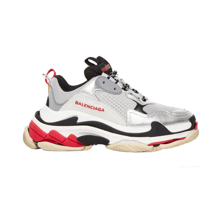 Balenciaga Triple S Red Silver 2018 (W)
