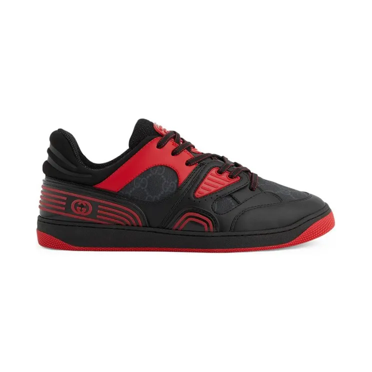 Gucci Basket Low Black Red (724004fAA1U1158)