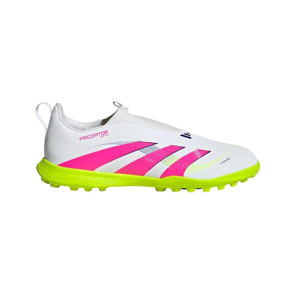 adidas Predator League Laceless Turf Cloud White Lucid Pink Lucid Lemon (ID3816)