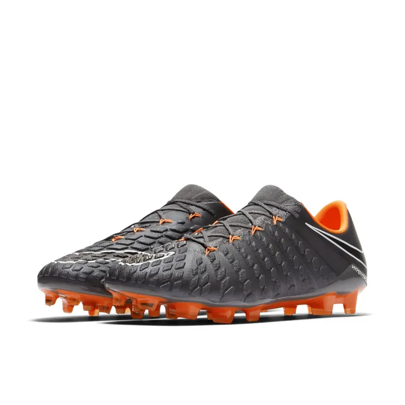 Nike Hypervenom Phantom III Elite FG Dark Grey Total Orange Dark Grey/White-Total Orange (AH7273-081)