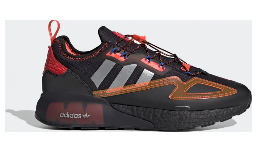 adidas ZX 2K Boost Core Black / Silver Metallic / Solar Red (GY1209)