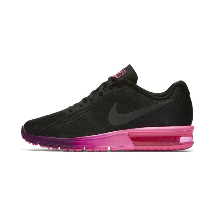 Nike Air Max Sequent Black Pink Blast (W) “Black / Pink Blast / Bright Grape / Anthracite” (719916-015)