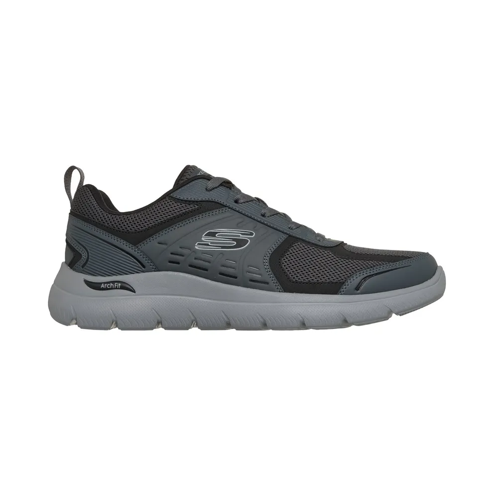 Skechers Arch Fit Summits – Leege Sneaker Houtskool/Schwarz