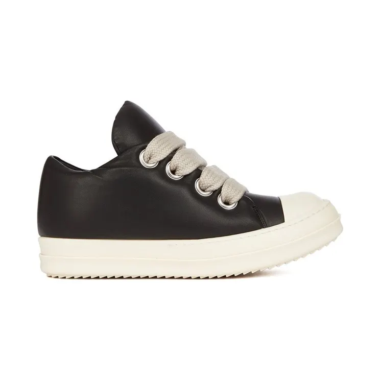 Rick Owens Hollywood Jumbo Lace Padded Low Peached Lambskin Black Milk (RU01E5893-LLPPW2-911)