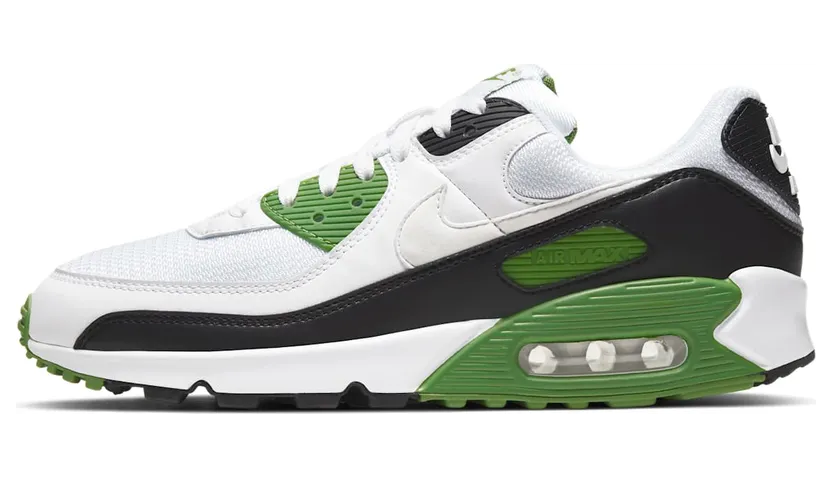 Nike Air Max 90 ‘Chlorophyll’ “White / Chlorophyll / Black” (CT4352-102)