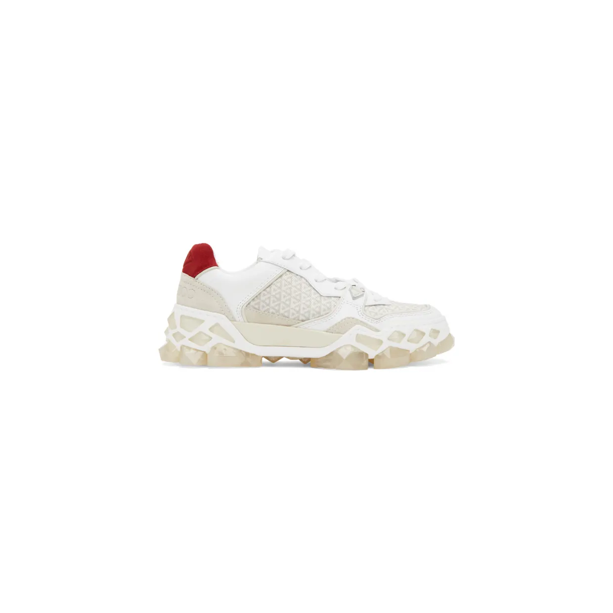 Jimmy Choo White Diamond X Sneakers (DIAMOND X TRAINER/F F)