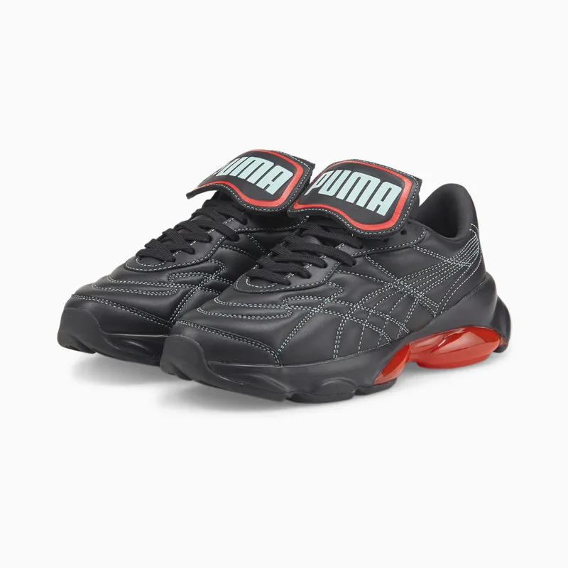 PUMA x Dua Lipa Cell Dome King Women’ Black/Poppy Red/Blue Glow (387289-01)