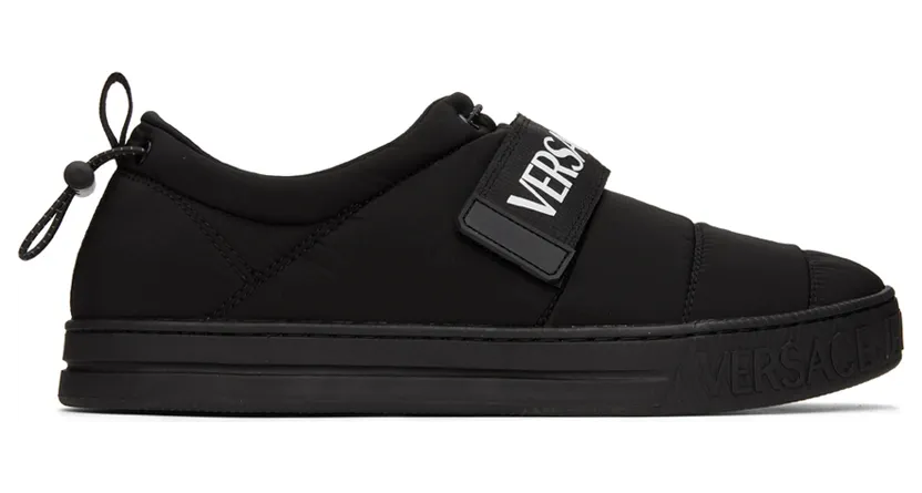 Versace Jeans Couture Black Logo Sneakers (E73YA3SK7EZS487)