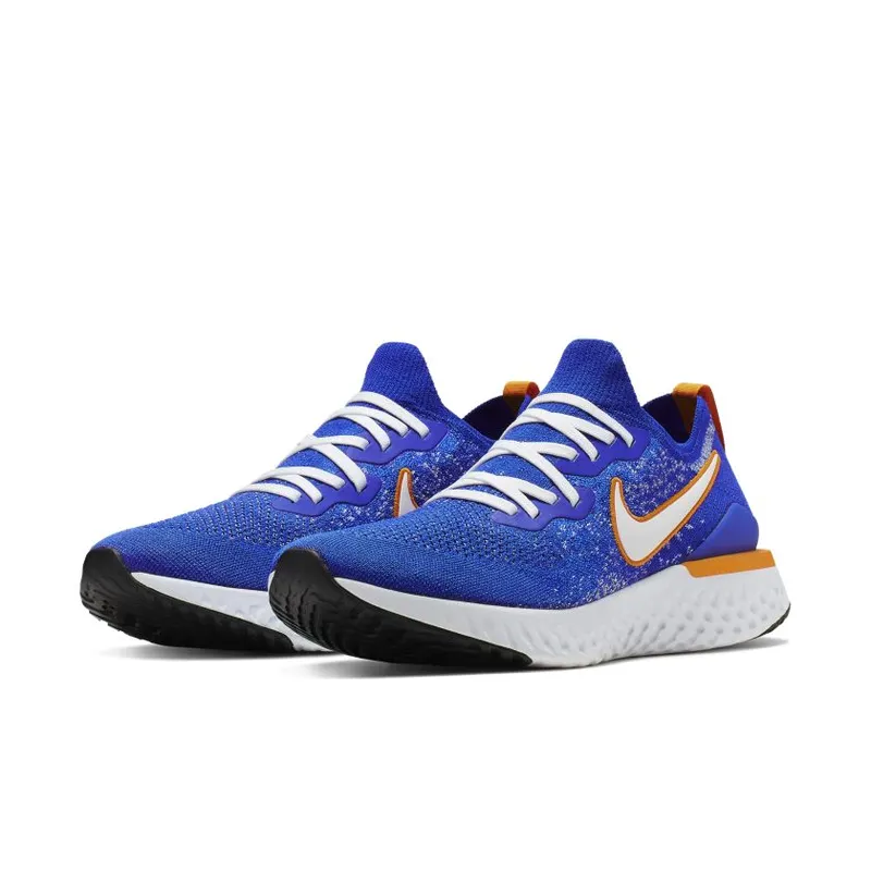 Nike Epic React Flyknit 2 Racer Blue Racer Blue Black Orange Peel White (CJ5228-400)