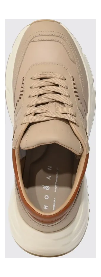 Hogan H669 Nappa Leather Sneakers Beige (HXW6690FR3CUAI0RVP) (3)