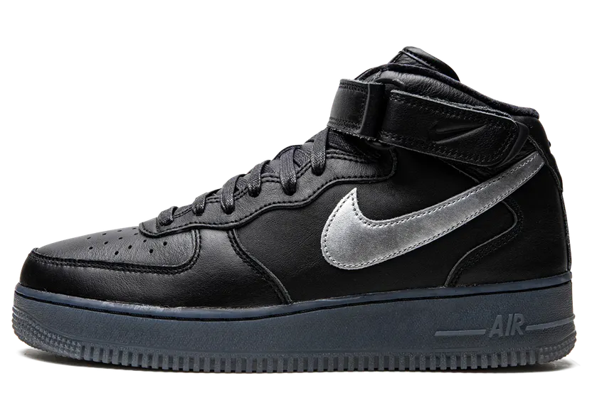 Nike Air Force 1 Mid “Black / Metallic Silver” (DX3061-001)