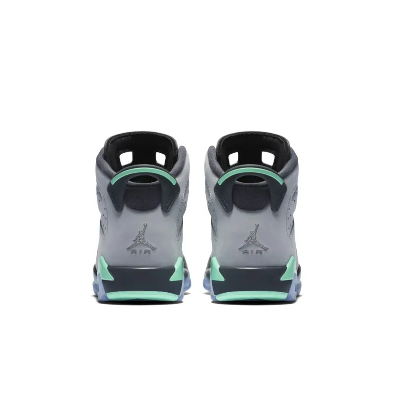 Jordan 6 Retro Green Glow (GS) Cement Grey/Green Glow-Dark Grey-Gorge Green (543390-005)