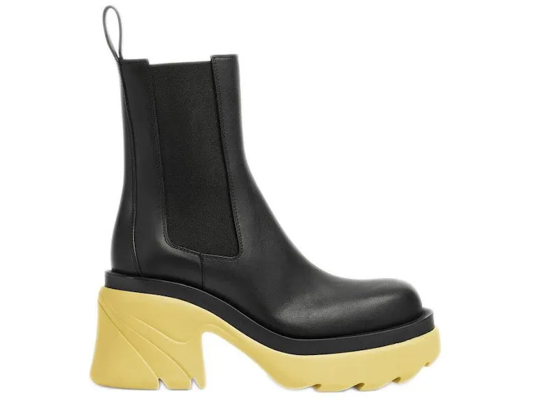 Bottega Veneta Flash Platform Ankle Boot Black Lemonade (667148VBS501482)