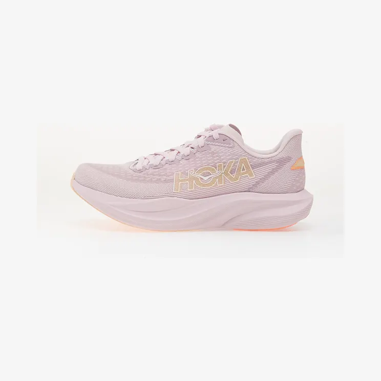 Hoka One Mach 7 Lilac Cream Tangerine Glow