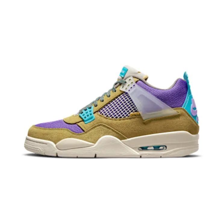 Air Jordan x Union 4 Desert Moss (2021) – “Desert Moss / Dark Iris / Light Bone / Turquoise Blue” (DJ5718-300)
