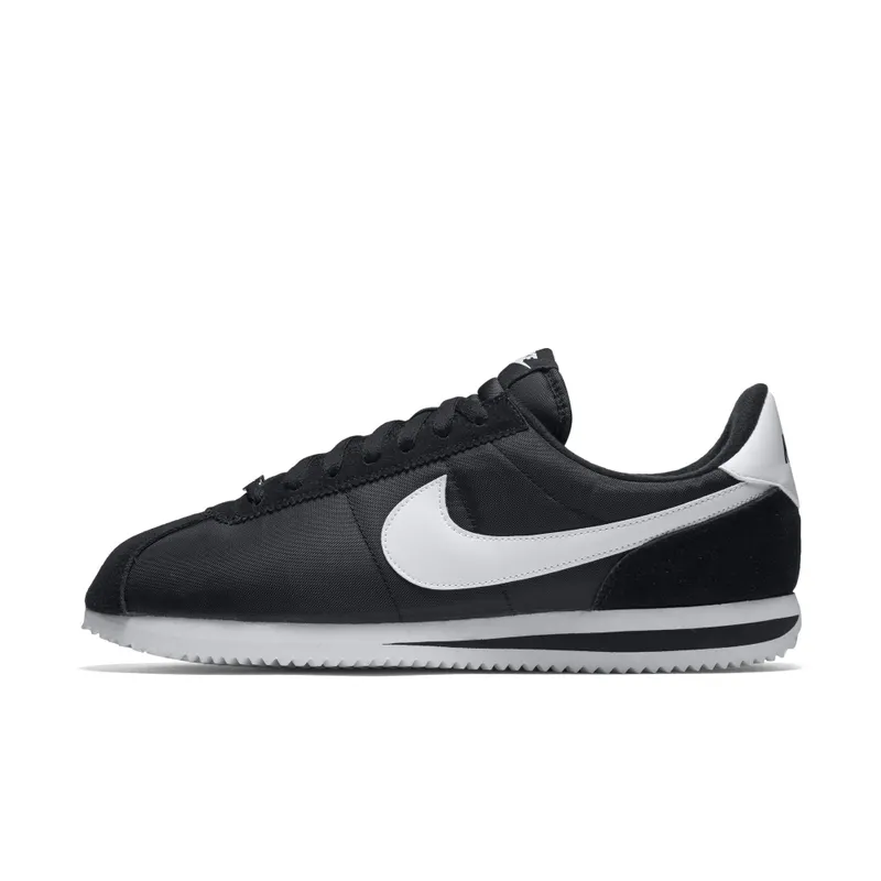 Nike Cortez Basic Nylon Black White-Metallic Silver Black/White-Metallic Silver (819720-011)