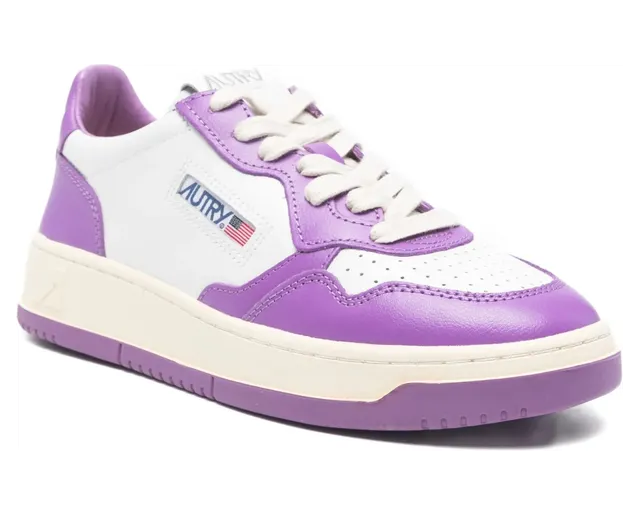Autry Lace-up Perforated “White/Purple” (AULW WB07) (2)