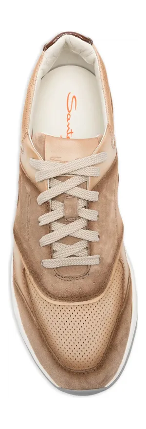 Santoni Innova Perforated “Neutrals/Brown” (MBIM22112BGRG MEUM23) (3)