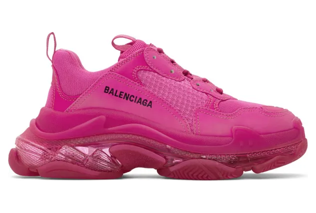 Balenciaga Pink Triple S Sneakers (541624-W2FG1)