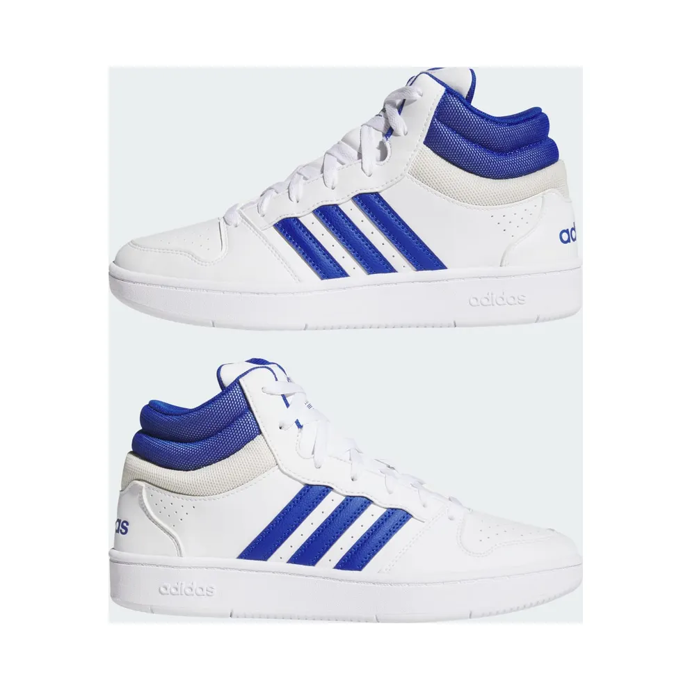 Adidas HOOPS MID CLASSIC Shoes Cloud White / Royal Blue / Orbit Grey (KI1034)