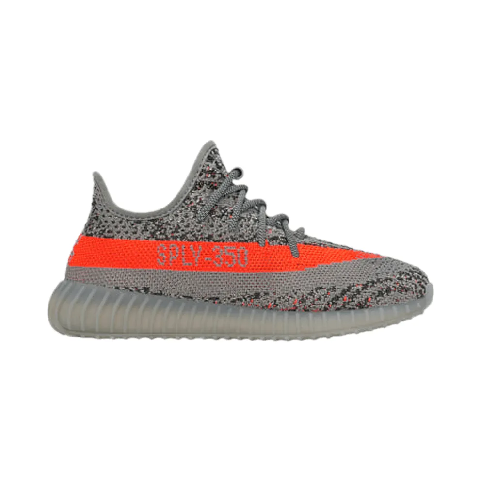 adidas YEEZY BOOST 350 V2 KIDS Beluga Rf / Steeple Gray / Solar Red (GW1230)