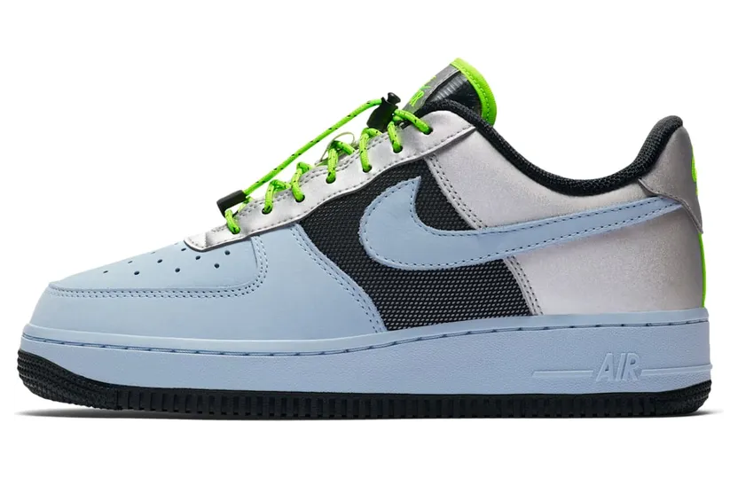 Nike Air Force 1 Low ‘Baby Blue Silver’ Baby Blue/Volt/Black/Silver (CN0176-400)