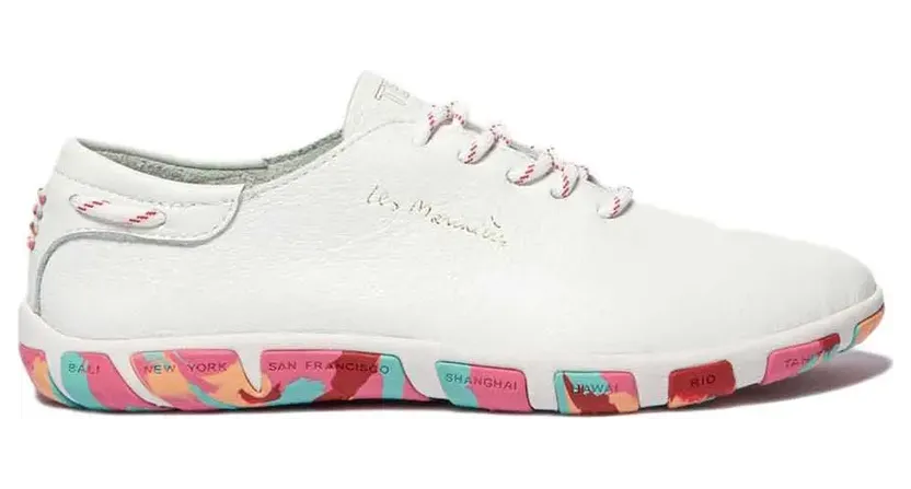 TBS sneaker extra wit/koraal (JAZARU-J7I97)