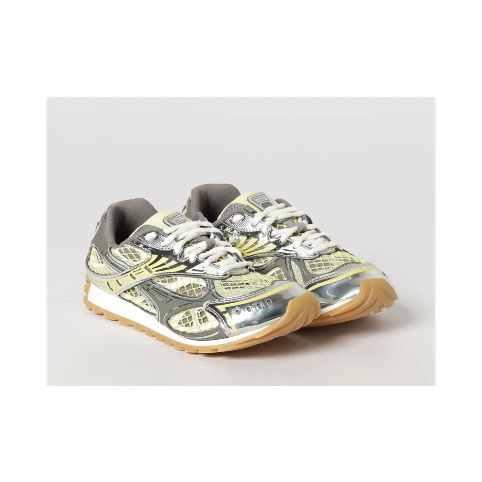 Bottega Veneta Orbit Technical Mesh Sneakers in a Bicolor Design White (755915V2X409561)