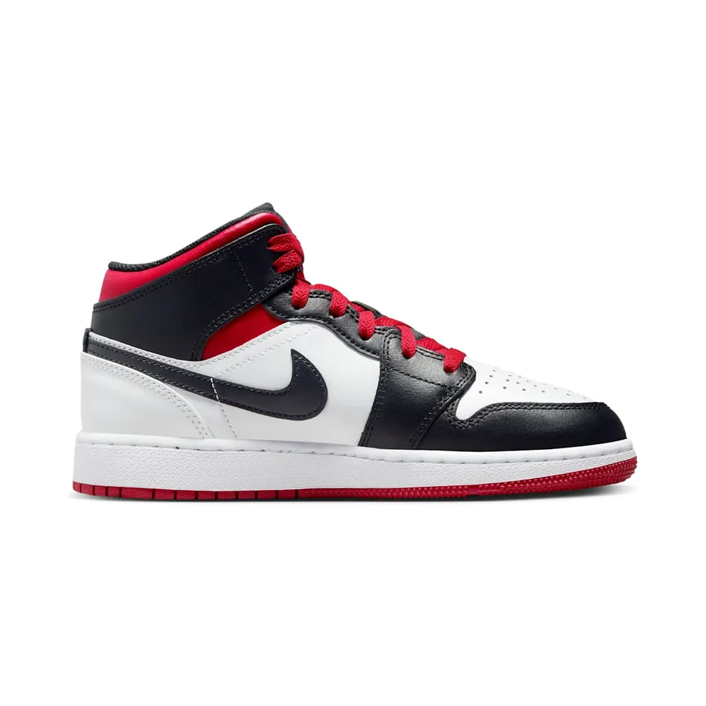 Air Jordan 1 Mid GS “Gym Red Black Toe” (DQ8423-106)