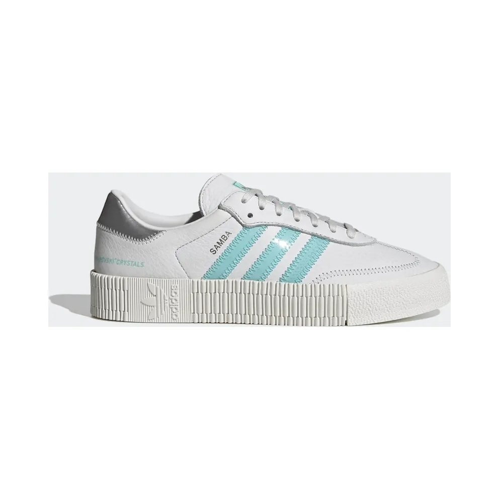 adidas Swarovski® SAMBAROSE Schuh Crystal White / Clear Aqua / Silver Metallic (GZ8618)
