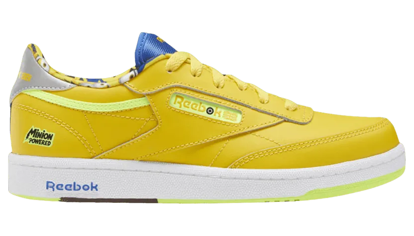 Reebok Club C Minions (GS) Primal Yellow/Humble Blue-Silver Metallic (Other Brands Reebok)