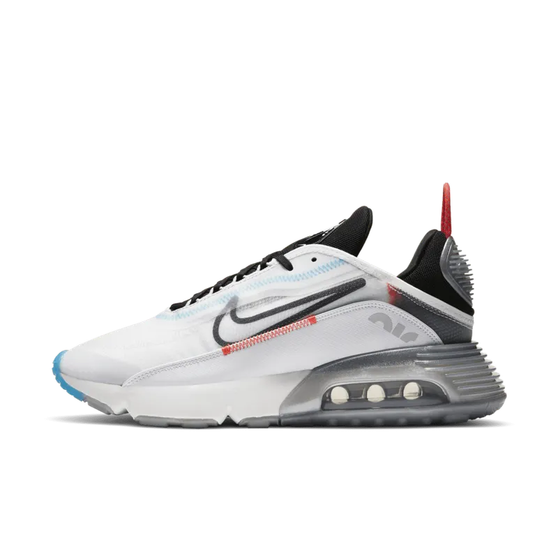 Nike Air Max 2090 Pure Platinum White/Black-Pure Platinum-Bright Crimson (CT7695-100)