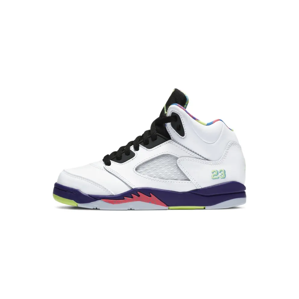 Jordan 5 Retro Alternate Bel-Air (PS) White/Court Purple-Racer Pink-Ghost Green (DB3026-100)
