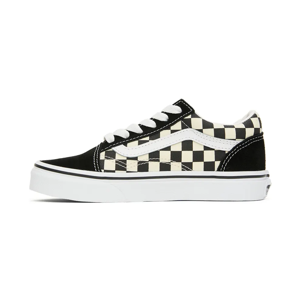 Vans Kids Black & White Checkerboard Old Skool Little Kids (VN0A38HBP0S1)