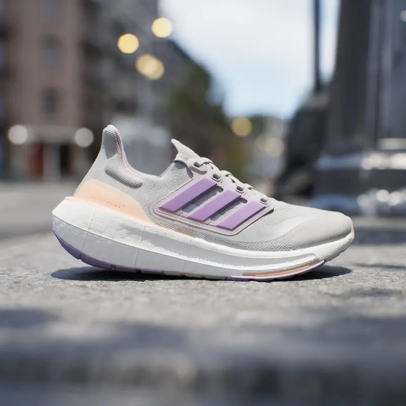 adidas Ultra Boost Light Grey Violet Fusion Acid Orange (IE1762)