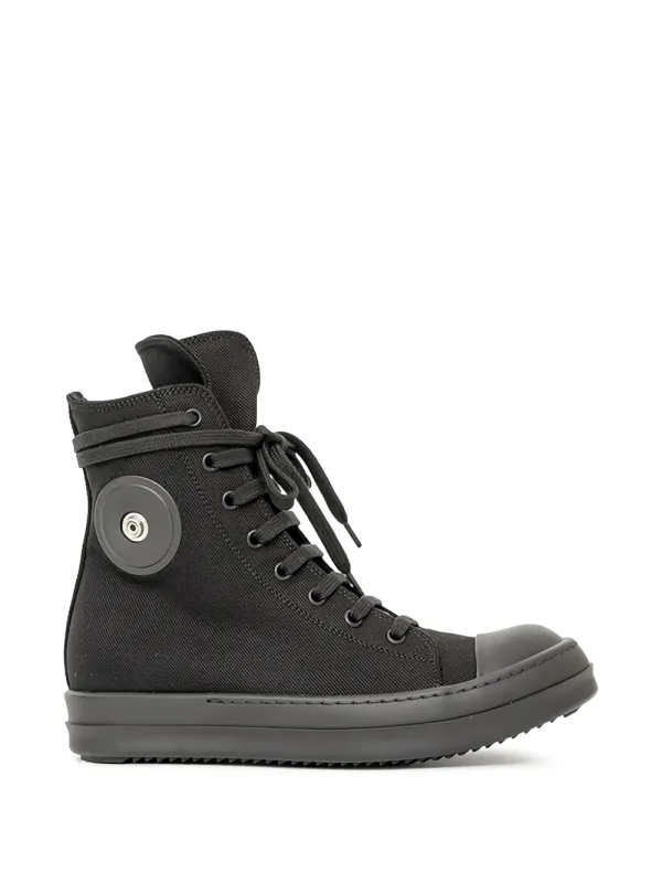 Rick Owens DRKSHDW Canvas- mit Schnürung – Black (DS01F4800DOES5)