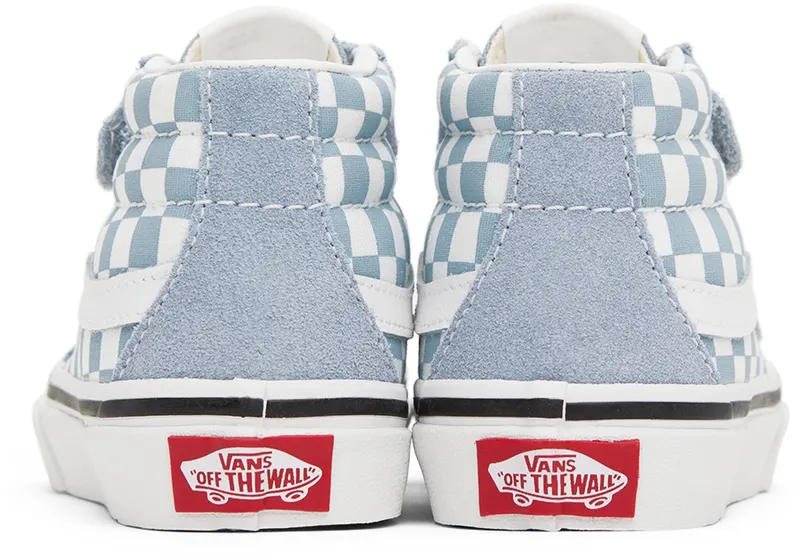 Vans Kids Blue & White Sk8-Mid Reissue V Little Kids Sneakers (VN0A38HHBD2)