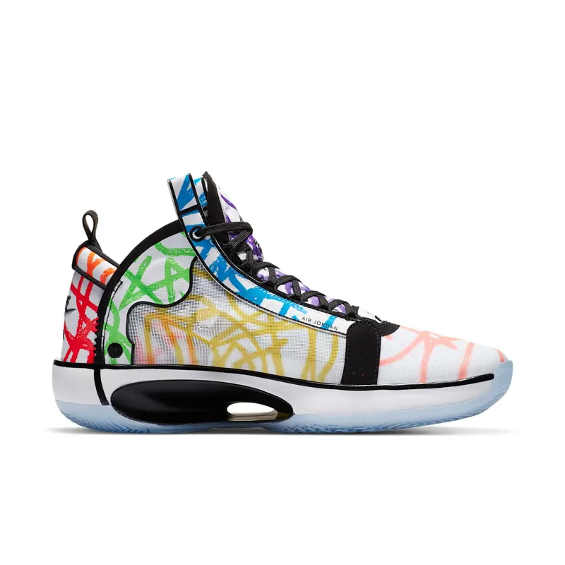 Jordan XXXIV Zion Williamson Coloring Book White/Black-Multi-Color (DA1897-100)
