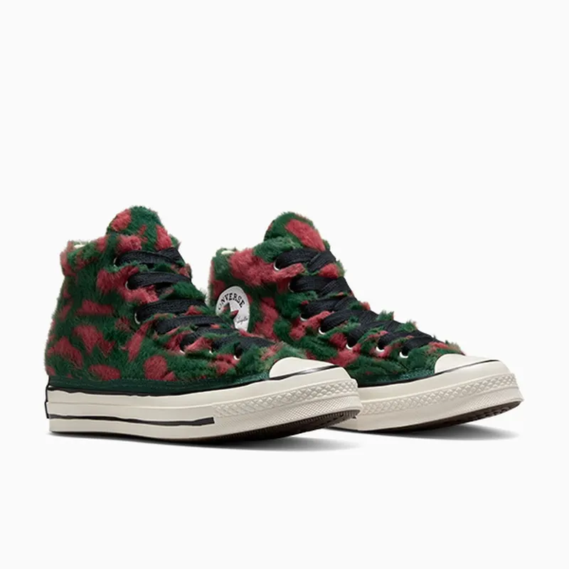 Converse Chuck 70 Luxe Plush Astrodust/Green Envy/Egret (A09503C)