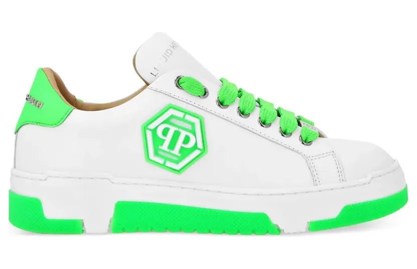 Philipp Plein Sneakers met hHexagon-logo – Wit (PAESUSC0722PLE005N)