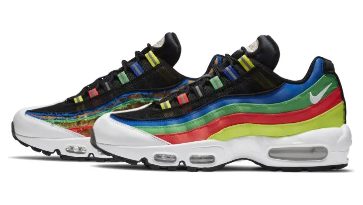 Nike Air Max 95 ‘Olympics’ Black/White/Racer Blue/Green Spark (DA1344-014)