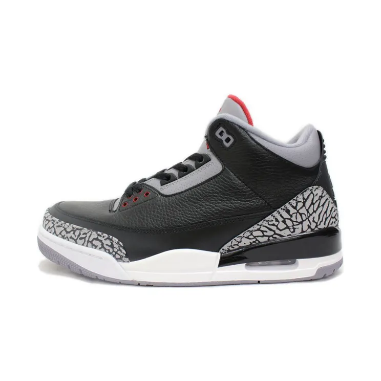 Air Jordan 3 Retro “Black / Cement Grey / Varsity Red” (136064-010)