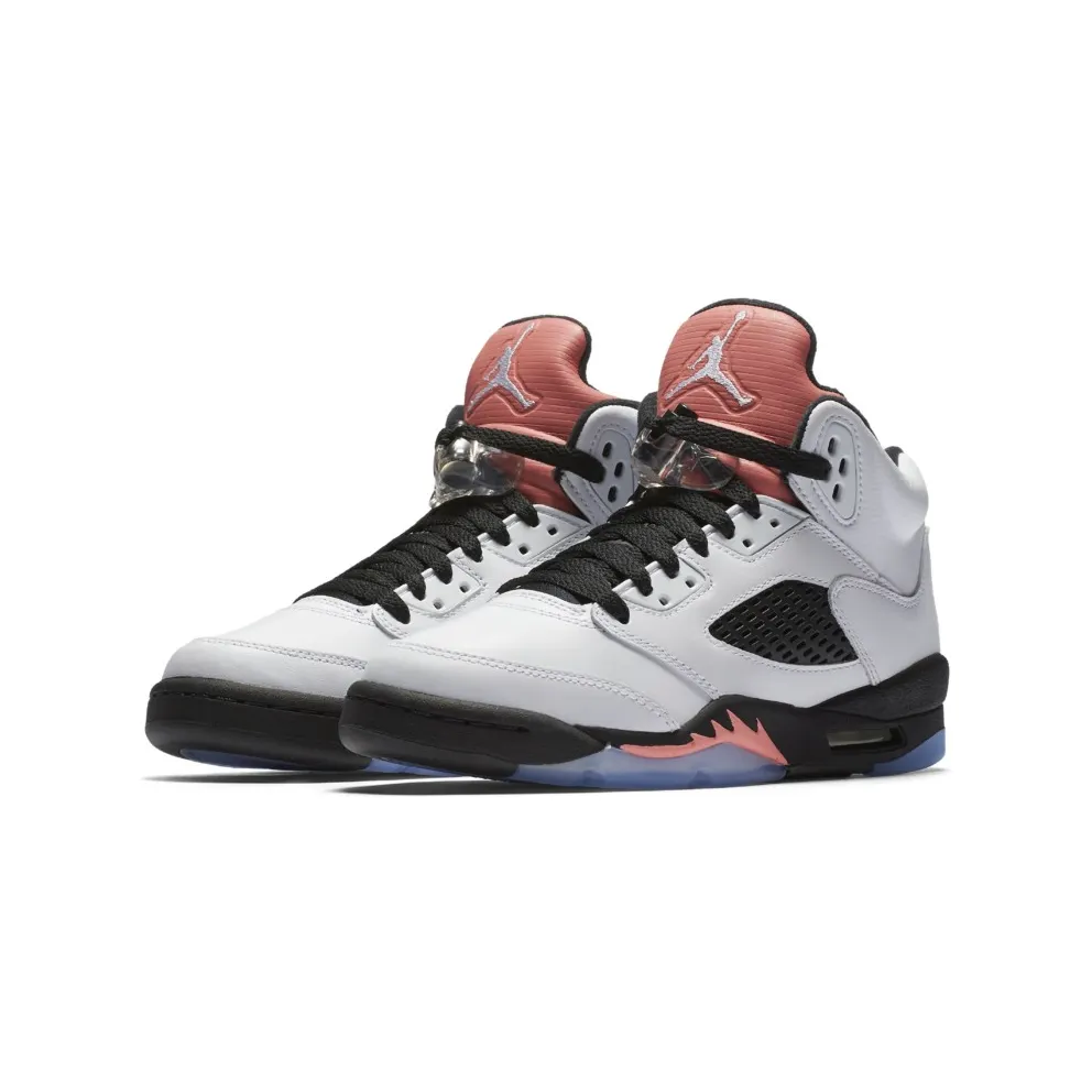 Jordan 5 Retro Sunblush (GS) White/White-Sunblush-Black (440892-115)
