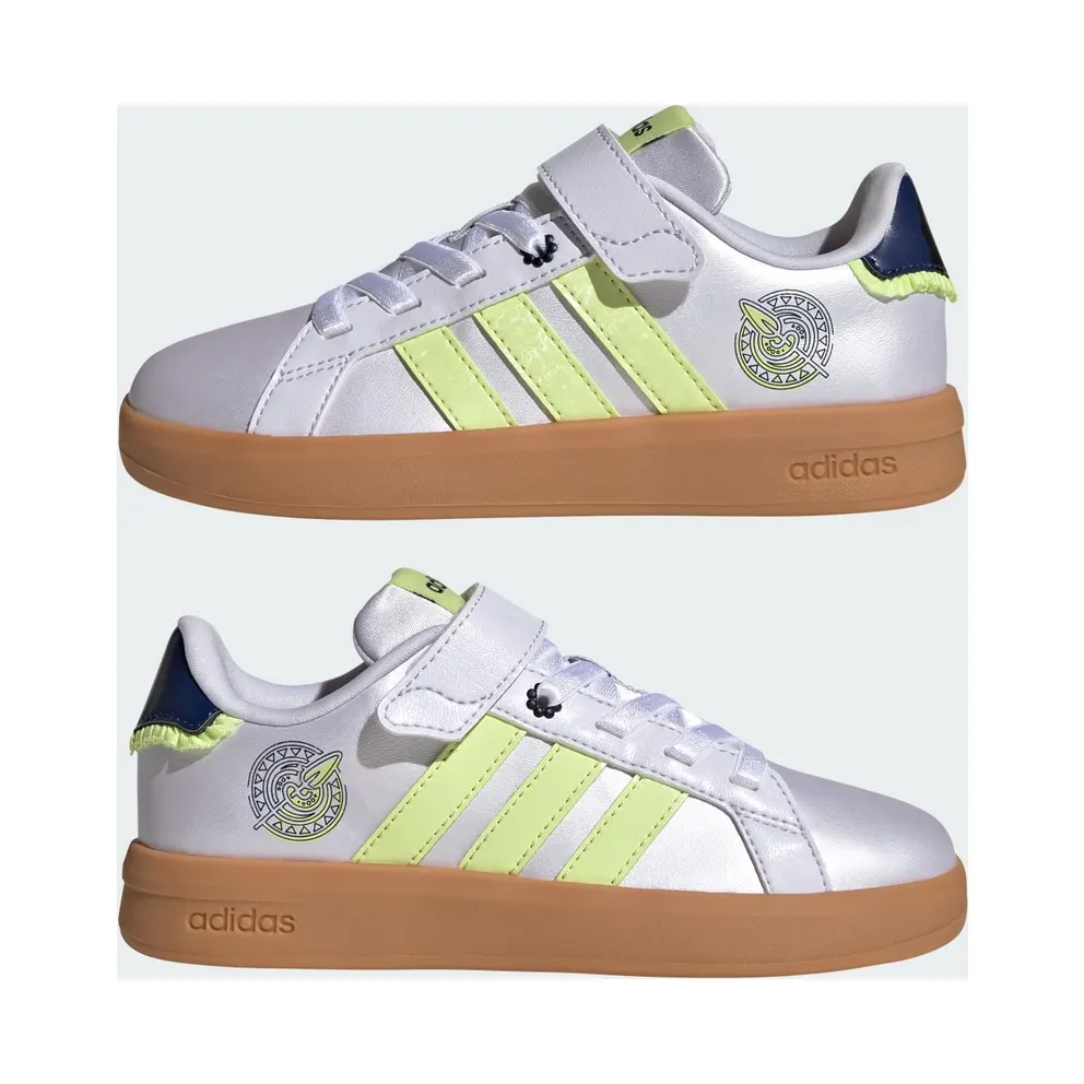 Adidas ADIDAS DISNEY GRAND COURT 3.0 Shoes KIDS Frozen Purple / Semi Frozen Lemon / Gum (KI9181)