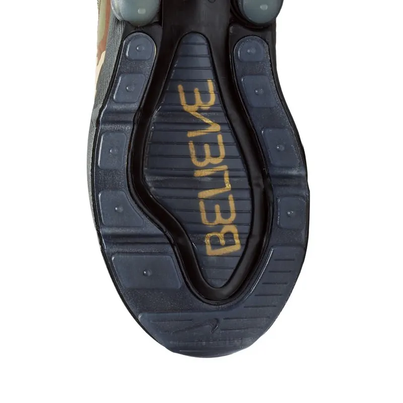 Nike Air Max 270 Doernbecher 2018 (GS) Black/Metallic Gold-Medium Olive-Fauna Brown-Desert (BV7249-001)