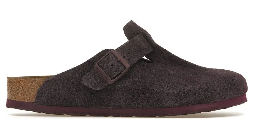 Birkenstock Boston Soft Footbed Suede Wine (1023524)