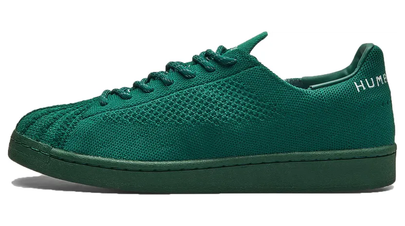adidas Pharrell Williams Superstar Primeknit Dark Green / Dark Green / Sky Tint (S42928)