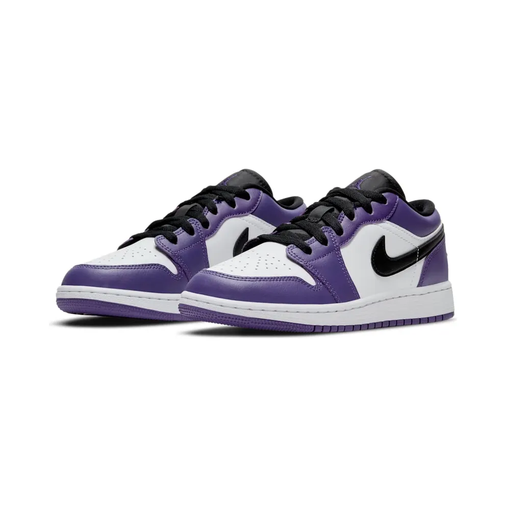 Jordan 1 Low Court Purple White (GS) Court Purple/Black-White (553560-500)