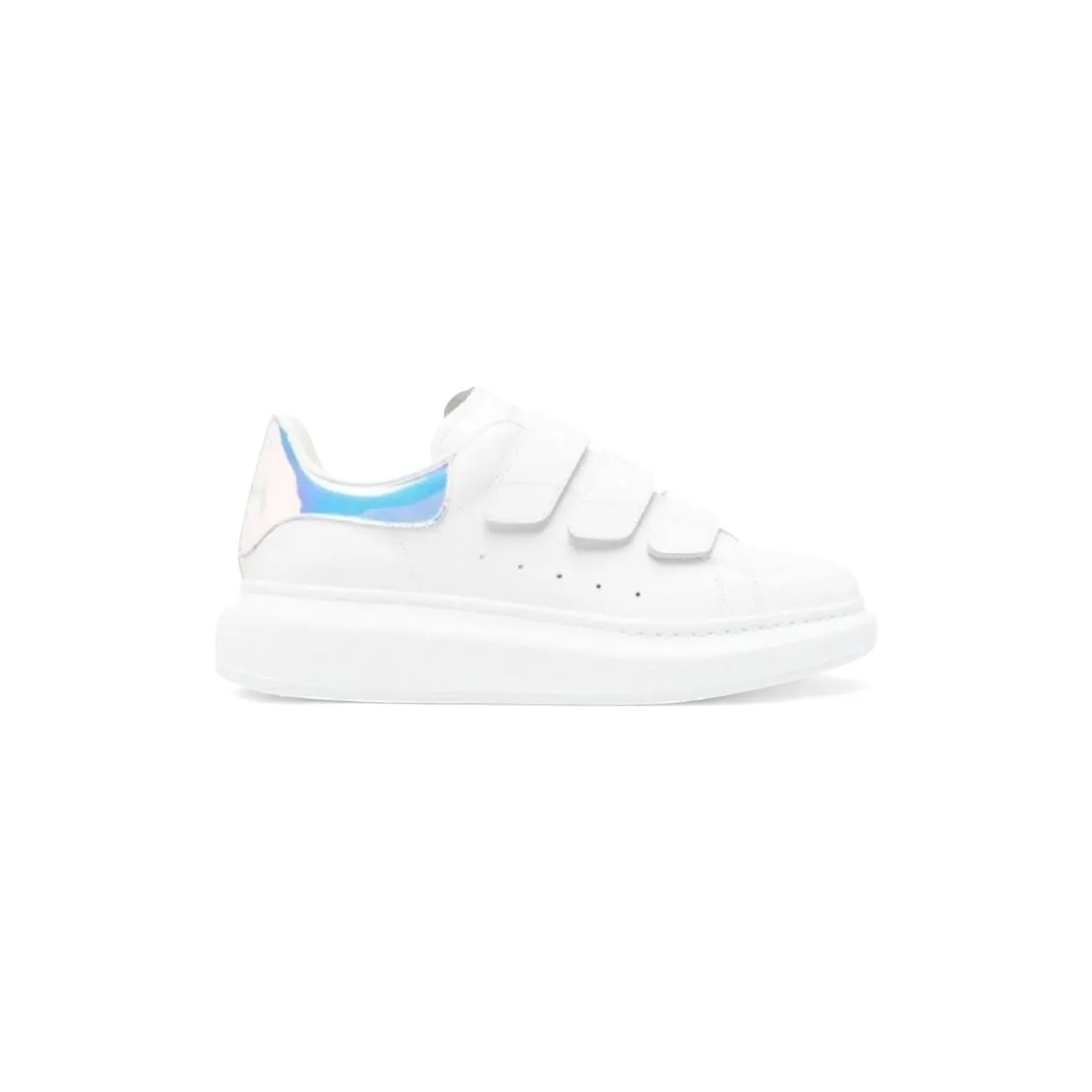 Alexander McQueen Oversized Touch-Strap White Iridescent (708074 WHXM2 9035)