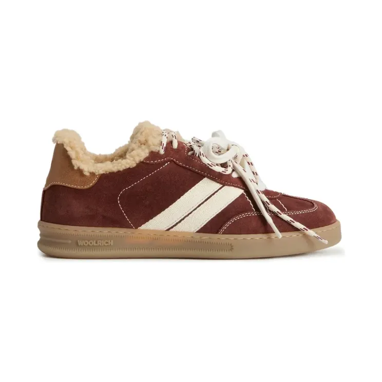 Woolrich Double met contrasterende hak “Brown” (CMWFFO2514FRUWFASM)
